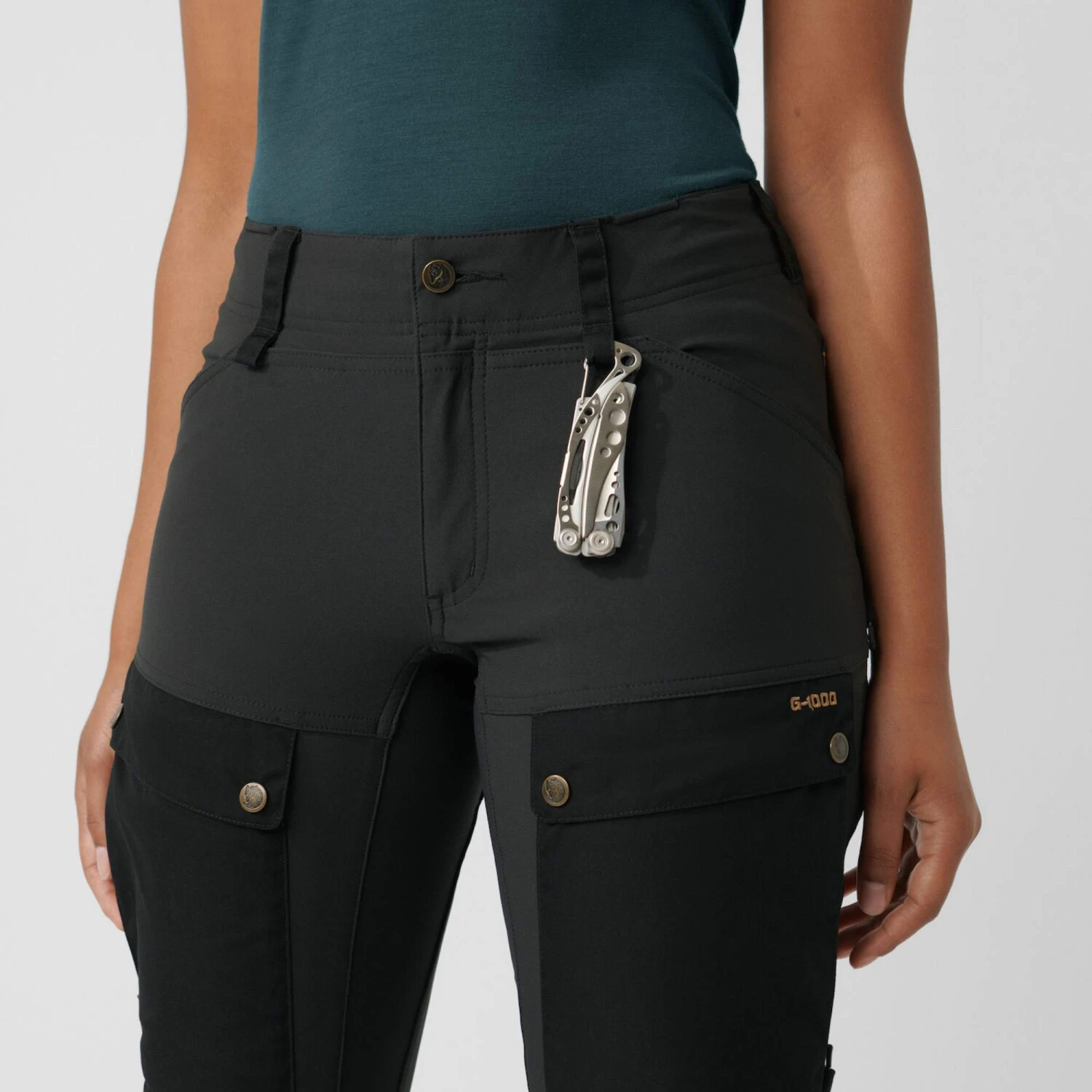 FJÄLLRÄVEN KEB TROUSERS W SHORT Damen - Trekkinghose – Bild 12